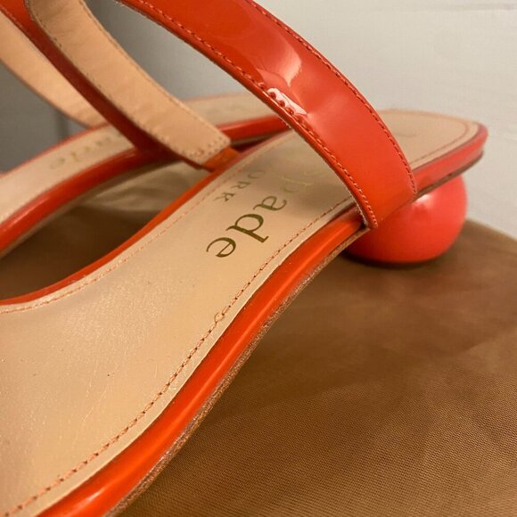 Rare Kate Spade Palm Springs Sandals Size 8.5, Italia Leather, Round Heel - Picture 10 of 10